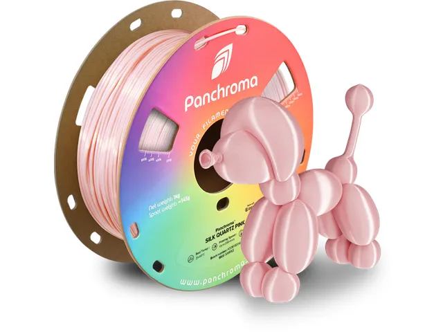 Polymaker 3D printer Filament Panchroma PLA Silk 1,75mm KwartsRoze 1kg