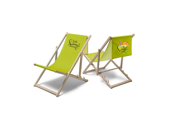 Print voor de Strandstoel Relax Classic met logobanner