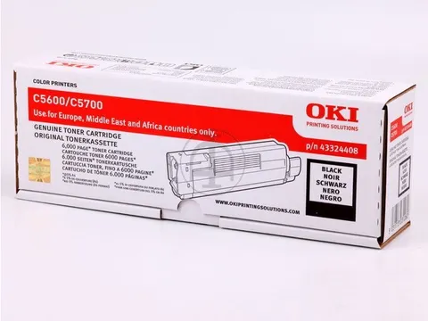Tonercartridge Oki 43324408 C5600 Zwart
