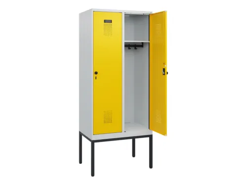 schoollocker,HxBxD 1950x800x500mm,2vak,vak B 400mm,draaigrendel