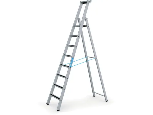 veiligheidsladder,eenzijdig,8treden m. R13-laag,stand H 2,12m