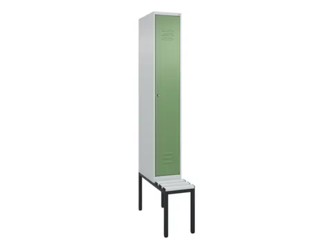 locker met bank,HxBxD 2120x300x815mm,1vak,vak B 300mm,cil.-slot