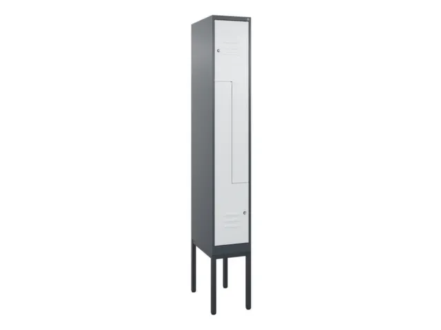 armoire vestiaire Z HxlxP 2120x300x500mm larg. compart. 150/300mm