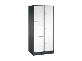 grootvolume-lockersysteem,HxBxD 1950x820x600mm,2x3vakken,cil.-slot - 2