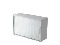 jaloeziedeurkast,HxBxD 748x1200x400mm,1xhouten vloer,2 OH,romp grijs