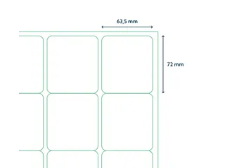 Etiketten Zelfklevend Wit 12 op A4 63.5x72mm 1000 Vel - 2