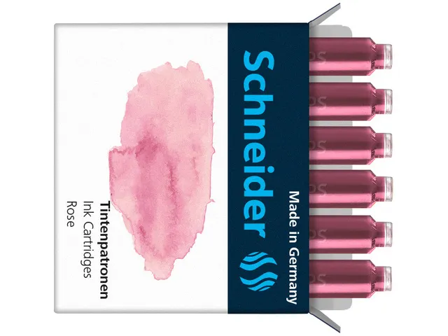 Inktpatronen Schneider pastel Roze doos 6st.