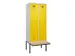 locker met bank,voor scheiding van kleding,HxBxD 2120x800x815mm,2vak