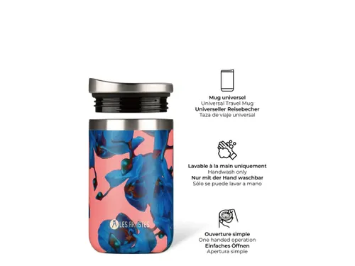 Thermosbeker Les Artistes Paris reisbeker 350ml Blue Pearl