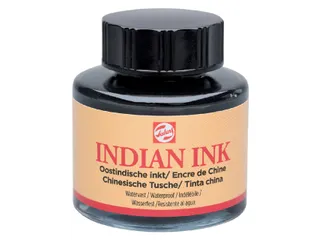 Oost-Indische inkt Talens zwart 30ml - 1