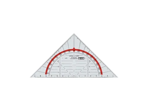 Geodriehoek M+R 14cm met greep