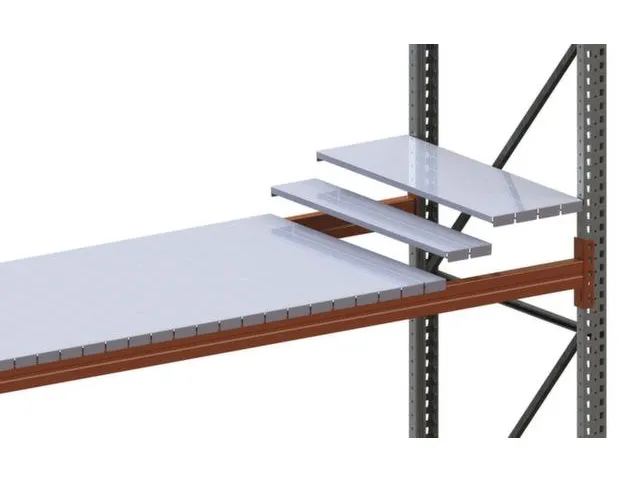 legbord van plaatstaal,v. palletstelling,BxD 3300x800mm