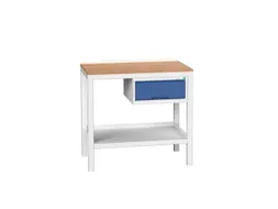werkbank,HxBxD 930x1000x600mm,multiplexblad,4voeten,uitrusting: lade