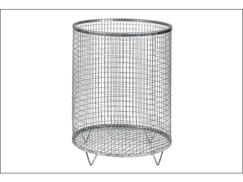 Afvalbak Draadgaas 118 Liter Vloeropstelling Draadgaasbodem Verzinkt