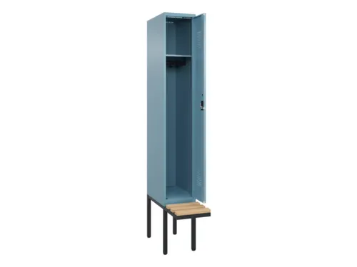 locker met bank,HxBxD 2120x300x815mm,1vak,vak B 300mm,cilinderslot