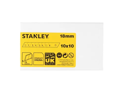 Afbreekmesjes Stanley 18mm 10 stuks x 10