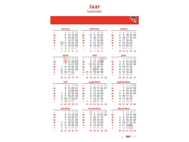 Jaarkalender 2024 Quantore | Jaarartikelen.nl