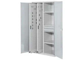 verticale kast,HxBxD 1950x1000x600mm,vleugeldeur,RAL5010 - 1
