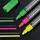 Krijtstift Sigel set 3kleuren; roze, groen en geel wig punt 1-5 mm