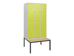 Dubbeldekse dekenkist,HxBxD 1950x900x815mm,3x2vak.,vak B 300mm