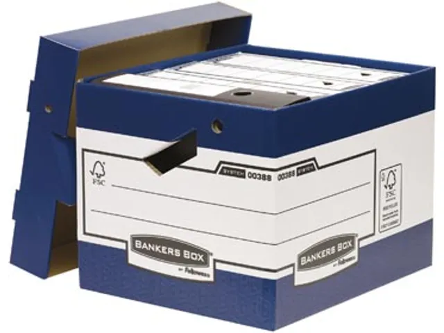 Archiefdoos Formaat 33,3 X 29,2 X 40,4 Cm Blauw