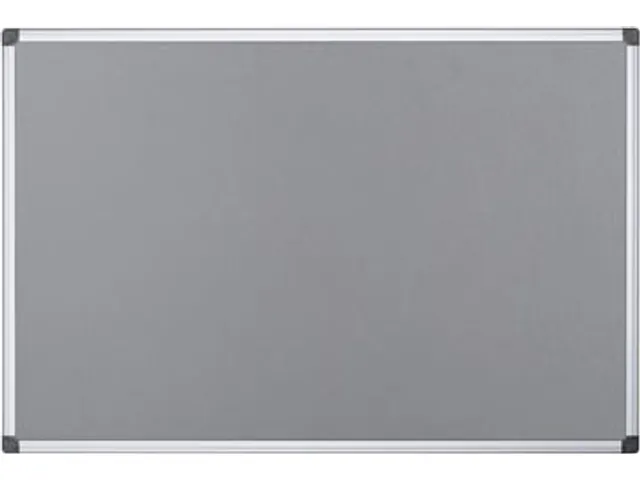 Textielbord Met Aluminium Frame 60x45cm Grijs Incl. Montagemateriaal