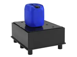 Opvangbak Hdpe Bxdxh 870x870x520mm V. 1x200l M. Poten Pe Plaat Geperf.