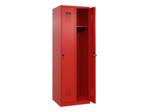 locker,HxBxD 1850x600x500mm,2vak,vak B 300mm,draaigrendel