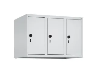 opzetkast,v. locker,3vak.,vak B 250mm,HxBxD 500x750x500mm,vleugeldeur - 1