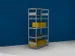 gaasachterwand,v. schroefstelling - basisveld,HxB 2000x1000mm,verzinkt