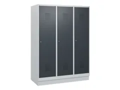 schoollocker,HxBxD 1630x1200x500mm,3vak,vak B 400mm,cil.-slot,sokkel