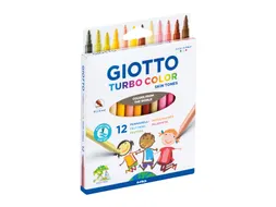 Viltstift Giotto Turbo Color Skin Tones set à 12 kleuren