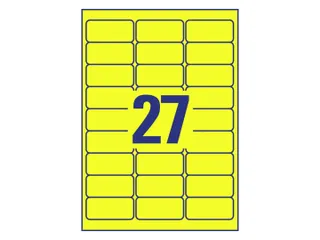 Avery Zweckform Ultra sterk etiket L6105-20 63.5x29.6mm Geel 540 stuks - 3