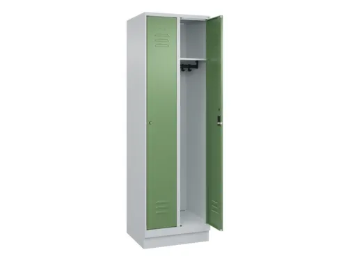 locker,HxBxD 1950x600x500mm,2vak,vak B 300mm,cil.-slot,sokkel