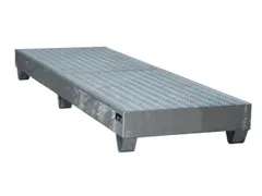 Systeem-Opvangbak 4x 200l Verzinkt 222l 250x 2400x800mm Rooster