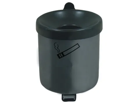 Veiligheidswandasbak 0.6 liter 100x90mm Kantelbaar Poedercoat Grafiet