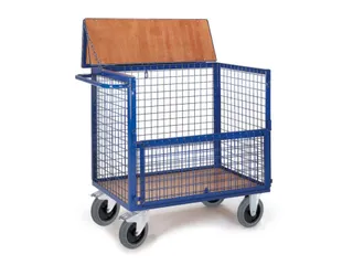 bakwagen met gaas,draagverm. 600kg,laadvl. LxB 975x675mm - 2