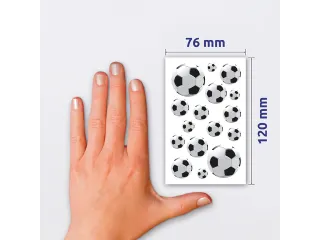 papieretiket Z-design Kids pakje a 3 vel voetbal - 3