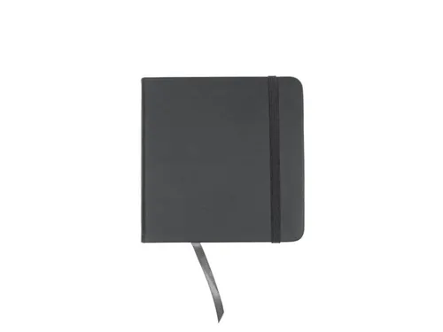 Schetsboek Kangaro 12x12cm cold grey PU HC 80 vel 140gr roomwit met el