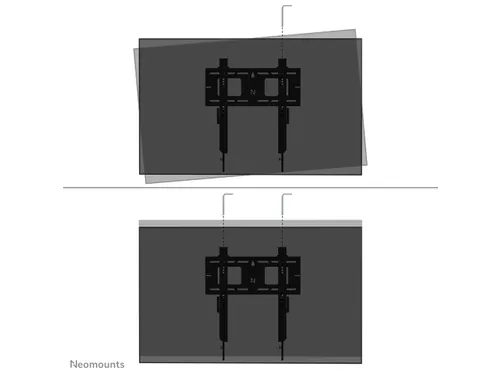 Neomounts LEVEL-750 WL30-750BL14 Vlakke heavy duty muurbeugel - 42-75