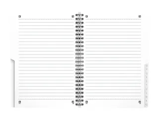 Indexboek Oxford Urban Mix A5 90vel alfabet lijn Assorti - 14