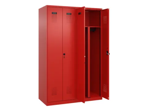 PBM-locker,HxBxD 1850x1200x500mm,4vak,vak B 300mm,draaigrendel