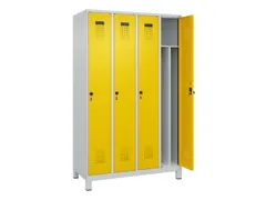 locker voor scheiding van kleding,HxBxD 1950x1200x500mm,4vak