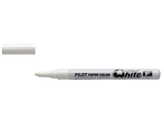 Viltstift Pilot Super Color Lakmarker Ronde Fijne punt Wit - 1
