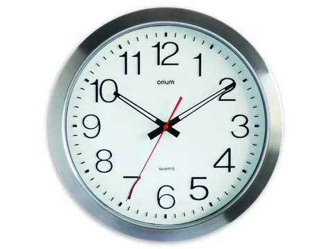 #*Wandklok CEP Orium 35cm met CO2 meter zilver