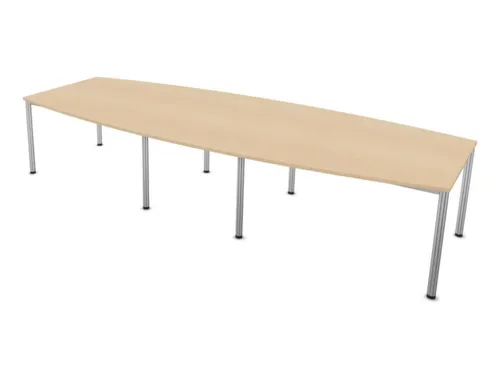 vergadertafel,HxBxD 740x3600x1400mm,vatvormig,NE-esdoorn