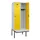 locker met bank,HxBxD 2120x800x815mm,2vak,vak B 400mm,draaigrendel