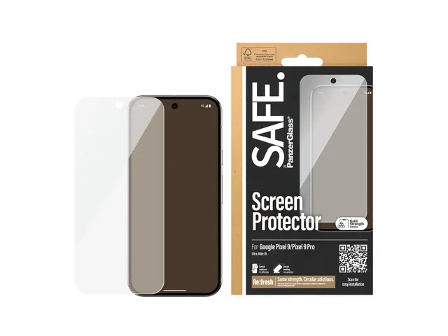 PanzerGlass SAFE. by Screen Protector Google Pixel 9 5G | 9 Pro 5G