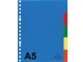 Tabbladen Kangaro A5 17-gaats A505M 5-delig assorti PP