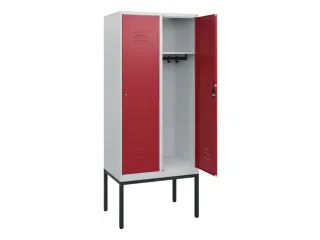 locker,HxBxD 1950x800x500mm,2vak,vak B 400mm,cil.-slot,voetonderstel - 2